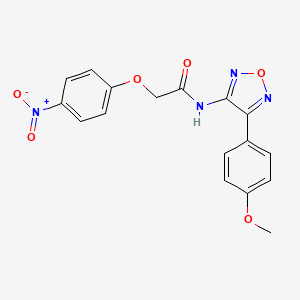 N-[4-(4-methoxyphenyl)-1,2,5-oxadiazol-3-yl]-2-(4-nitrophenoxy)acetamide