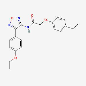 molecular formula C20H21N3O4 B11379332 N-[4-(4-ethoxyphenyl)-1,2,5-oxadiazol-3-yl]-2-(4-ethylphenoxy)acetamide 