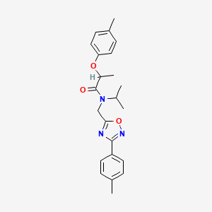 2-(4-methylphenoxy)-N-{[3-(4-methylphenyl)-1,2,4-oxadiazol-5-yl]methyl}-N-(propan-2-yl)propanamide