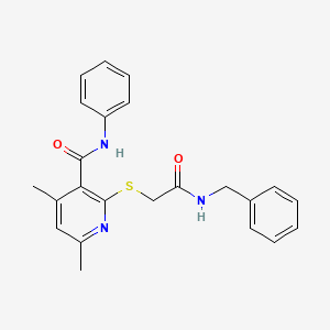 2-{[2-(benzylamino)-2-oxoethyl]sulfanyl}-4,6-dimethyl-N-phenylpyridine-3-carboxamide