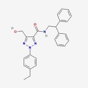 N-(2,2-diphenylethyl)-2-(4-ethylphenyl)-5-(hydroxymethyl)-2H-1,2,3-triazole-4-carboxamide