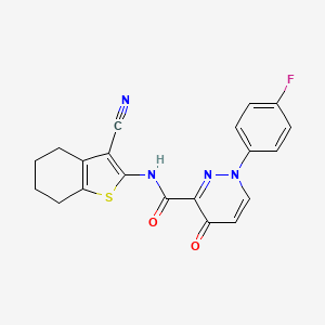 N-(3-cyano-4,5,6,7-tetrahydro-1-benzothiophen-2-yl)-1-(4-fluorophenyl)-4-oxo-1,4-dihydropyridazine-3-carboxamide