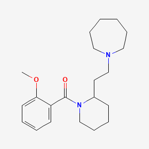 {2-[2-(Azepan-1-yl)ethyl]piperidin-1-yl}(2-methoxyphenyl)methanone