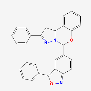 2-Phenyl-5-(3-phenyl-2,1-benzisoxazol-5-yl)-1,10b-dihydropyrazolo[1,5-c][1,3]benzoxazine