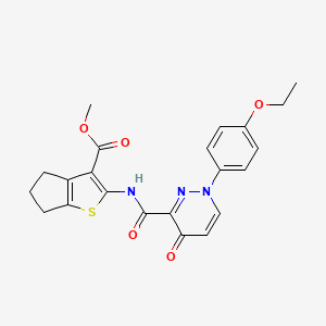 methyl 2-({[1-(4-ethoxyphenyl)-4-oxo-1,4-dihydropyridazin-3-yl]carbonyl}amino)-5,6-dihydro-4H-cyclopenta[b]thiophene-3-carboxylate