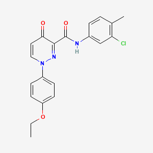 N-(3-chloro-4-methylphenyl)-1-(4-ethoxyphenyl)-4-oxo-1,4-dihydropyridazine-3-carboxamide