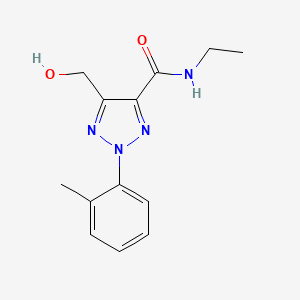 N-ethyl-5-(hydroxymethyl)-2-(2-methylphenyl)-2H-1,2,3-triazole-4-carboxamide