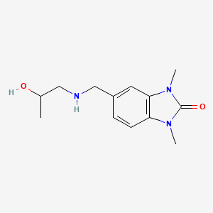 5-{[(2-hydroxypropyl)amino]methyl}-1,3-dimethyl-1,3-dihydro-2H-benzimidazol-2-one