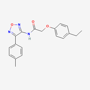 2-(4-ethylphenoxy)-N-[4-(4-methylphenyl)-1,2,5-oxadiazol-3-yl]acetamide