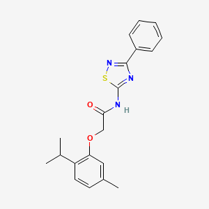 2-[5-methyl-2-(propan-2-yl)phenoxy]-N-(3-phenyl-1,2,4-thiadiazol-5-yl)acetamide