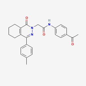 N-(4-acetylphenyl)-2-[4-(4-methylphenyl)-1-oxo-5,6,7,8-tetrahydrophthalazin-2(1H)-yl]acetamide