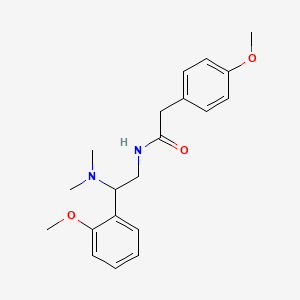 N-[2-(dimethylamino)-2-(2-methoxyphenyl)ethyl]-2-(4-methoxyphenyl)acetamide