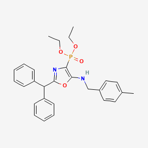 Diethyl {2-(diphenylmethyl)-5-[(4-methylbenzyl)amino]-1,3-oxazol-4-yl}phosphonate