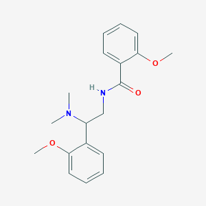 molecular formula C19H24N2O3 B11379683 N-[2-(dimethylamino)-2-(2-methoxyphenyl)ethyl]-2-methoxybenzamide 