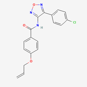 N-[4-(4-chlorophenyl)-1,2,5-oxadiazol-3-yl]-4-(prop-2-en-1-yloxy)benzamide