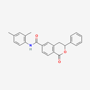 N-(2,4-dimethylphenyl)-1-oxo-3-phenyl-3,4-dihydro-1H-isochromene-6-carboxamide