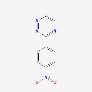 molecular formula C9H6N4O2 B11379714 3-(4-Nitrophenyl)-1,2,4-triazine CAS No. 57446-74-9