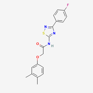 2-(3,4-dimethylphenoxy)-N-[3-(4-fluorophenyl)-1,2,4-thiadiazol-5-yl]acetamide