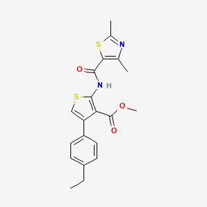 Methyl 2-{[(2,4-dimethyl-1,3-thiazol-5-yl)carbonyl]amino}-4-(4-ethylphenyl)thiophene-3-carboxylate