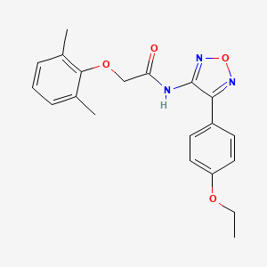 molecular formula C20H21N3O4 B11379827 2-(2,6-dimethylphenoxy)-N-[4-(4-ethoxyphenyl)-1,2,5-oxadiazol-3-yl]acetamide 