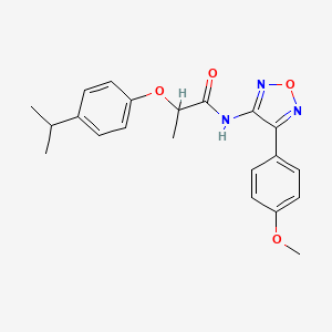 N-[4-(4-methoxyphenyl)-1,2,5-oxadiazol-3-yl]-2-[4-(propan-2-yl)phenoxy]propanamide