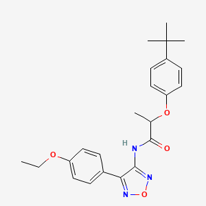 2-(4-tert-butylphenoxy)-N-[4-(4-ethoxyphenyl)-1,2,5-oxadiazol-3-yl]propanamide