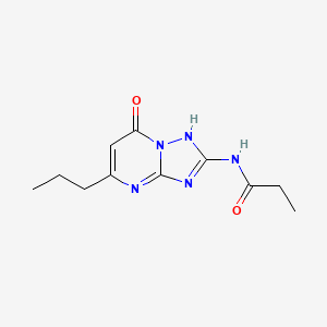 N-(7-oxo-5-propyl-4,7-dihydro[1,2,4]triazolo[1,5-a]pyrimidin-2-yl)propanamide