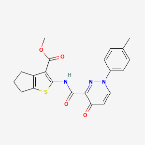 methyl 2-({[1-(4-methylphenyl)-4-oxo-1,4-dihydropyridazin-3-yl]carbonyl}amino)-5,6-dihydro-4H-cyclopenta[b]thiophene-3-carboxylate