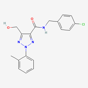 N-(4-chlorobenzyl)-5-(hydroxymethyl)-2-(2-methylphenyl)-2H-1,2,3-triazole-4-carboxamide