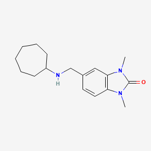 5-[(cycloheptylamino)methyl]-1,3-dimethyl-1,3-dihydro-2H-benzimidazol-2-one