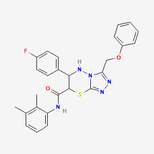 N-(2,3-dimethylphenyl)-6-(4-fluorophenyl)-3-(phenoxymethyl)-6,7-dihydro-5H-[1,2,4]triazolo[3,4-b][1,3,4]thiadiazine-7-carboxamide