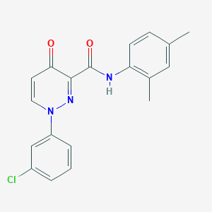 1-(3-chlorophenyl)-N-(2,4-dimethylphenyl)-4-oxo-1,4-dihydropyridazine-3-carboxamide