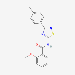 2-methoxy-N-[3-(4-methylphenyl)-1,2,4-thiadiazol-5-yl]benzamide