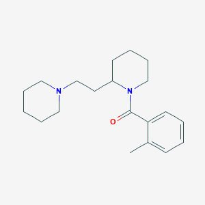 molecular formula C20H30N2O B11380164 (2-Methylphenyl){2-[2-(piperidin-1-yl)ethyl]piperidin-1-yl}methanone 