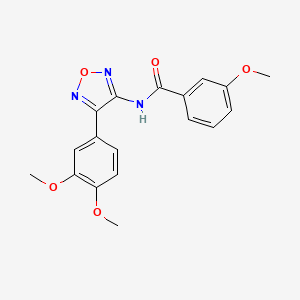 N-[4-(3,4-dimethoxyphenyl)-1,2,5-oxadiazol-3-yl]-3-methoxybenzamide