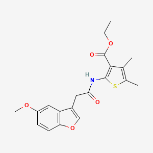 Ethyl 2-{[(5-methoxy-1-benzofuran-3-yl)acetyl]amino}-4,5-dimethylthiophene-3-carboxylate