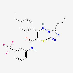 6-(4-ethylphenyl)-3-propyl-N-[3-(trifluoromethyl)phenyl]-6,7-dihydro-5H-[1,2,4]triazolo[3,4-b][1,3,4]thiadiazine-7-carboxamide