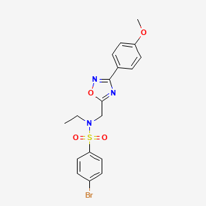 4-bromo-N-ethyl-N-{[3-(4-methoxyphenyl)-1,2,4-oxadiazol-5-yl]methyl}benzenesulfonamide