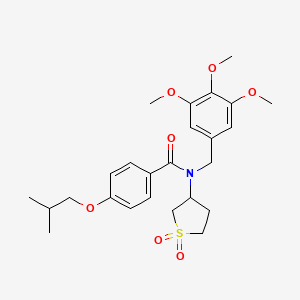 N-(1,1-dioxidotetrahydrothiophen-3-yl)-4-(2-methylpropoxy)-N-(3,4,5-trimethoxybenzyl)benzamide