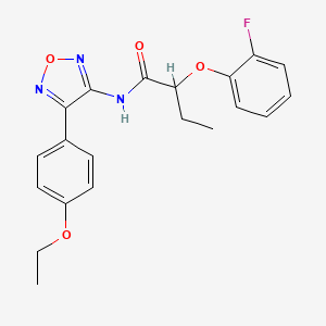 N-[4-(4-ethoxyphenyl)-1,2,5-oxadiazol-3-yl]-2-(2-fluorophenoxy)butanamide