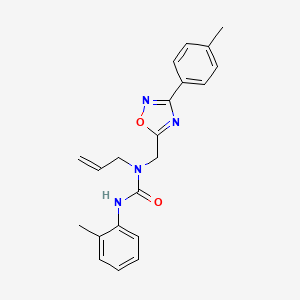 3-(2-Methylphenyl)-1-{[3-(4-methylphenyl)-1,2,4-oxadiazol-5-yl]methyl}-1-prop-2-en-1-ylurea