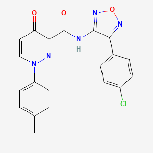 N-[4-(4-chlorophenyl)-1,2,5-oxadiazol-3-yl]-1-(4-methylphenyl)-4-oxo-1,4-dihydropyridazine-3-carboxamide