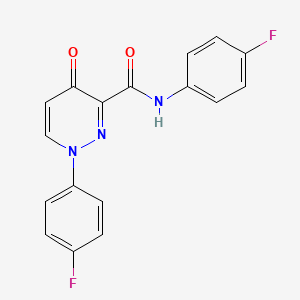 N,1-bis(4-fluorophenyl)-4-oxo-1,4-dihydropyridazine-3-carboxamide