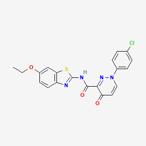 1-(4-chlorophenyl)-N-(6-ethoxy-1,3-benzothiazol-2-yl)-4-oxo-1,4-dihydropyridazine-3-carboxamide