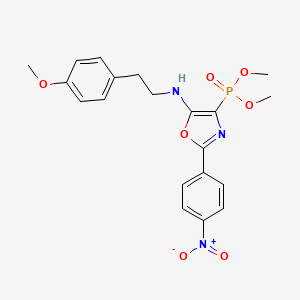 Dimethyl (5-{[2-(4-methoxyphenyl)ethyl]amino}-2-(4-nitrophenyl)-1,3-oxazol-4-YL)phosphonate