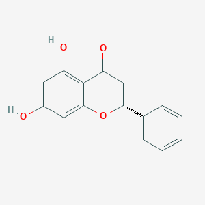 molecular formula C15H12O4 B113804 4H-1-苯并吡喃-4-酮，2,3-二氢-5,7-二羟基-2-苯基-，(2R)- CAS No. 206660-42-6