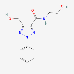 N-(2-hydroxyethyl)-5-(hydroxymethyl)-2-phenyl-2H-1,2,3-triazole-4-carboxamide