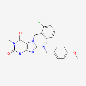 7-(2-chlorobenzyl)-8-[(4-methoxybenzyl)amino]-1,3-dimethyl-3,7-dihydro-1H-purine-2,6-dione