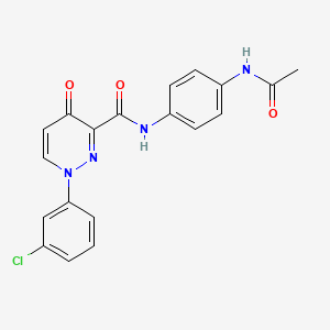 N-[4-(acetylamino)phenyl]-1-(3-chlorophenyl)-4-oxo-1,4-dihydropyridazine-3-carboxamide