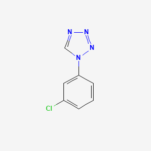 molecular formula C7H5ClN4 B11380502 1-(3-Chlorophenyl)-1H-tetrazole CAS No. 65697-42-9